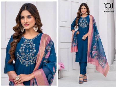 wanna by you kaira 118 to120 reyon fancy work kurti pant and dupatta catalogue at affordable rate readymade suit catalogs
