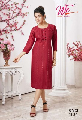 we new launch eva  Bombay Rayon Weaving designer Kurti wholesaler  kurtis catalogs