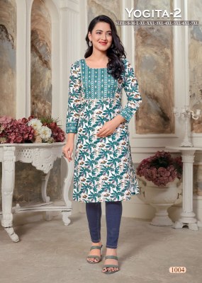 yogita 2 presenting rayon procin print fancy straight printed kurti catalogue at wholesale price kurtis catalogs