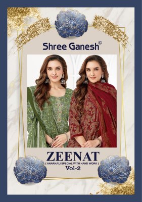 zaanat vol 2 by Shree ganesh Heavy Cotton Anarkali Style readymade suit catalogue with low rate Shree Ganesh