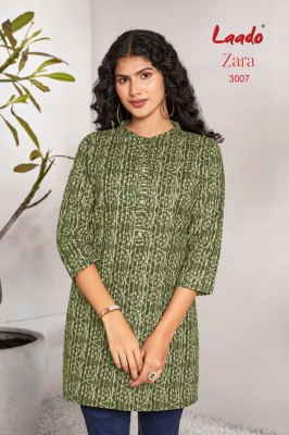 zara vol 3 by Laado Ready made cotton short top catalogue at low rate western wear catalogs